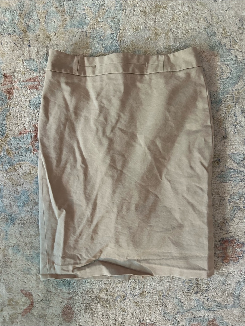 Ann Taylor Neutral Tan Pencil Skirt
